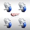 Service Caster 3 Inch SS Blue Polyurethane Wheel Swivel Bolt Hole Caster Set with Brake SCC SCC-SSBH20S314-PPUB-BLUE-TLB-4 - alternate 6